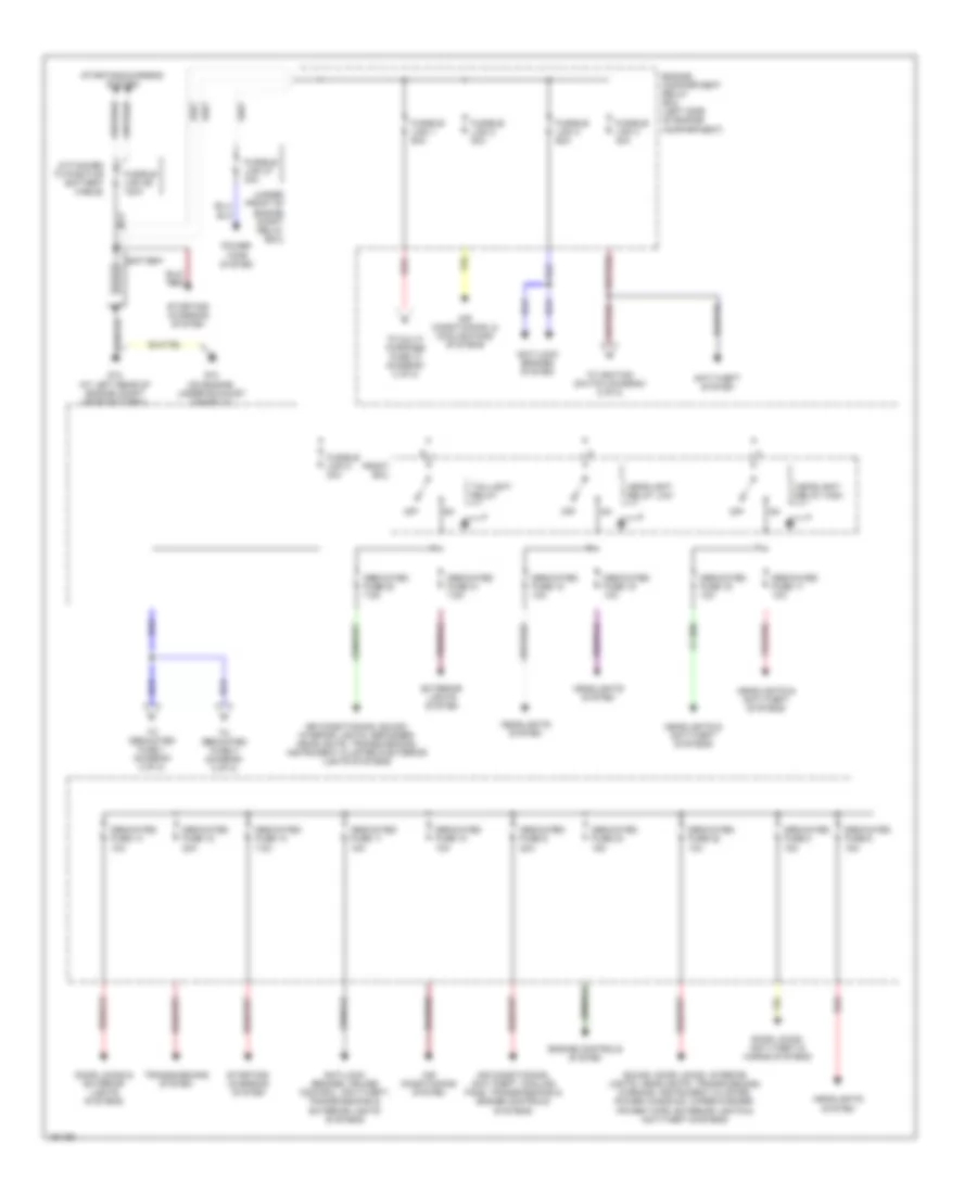 Power Distribution Wiring Diagram 1 of 2 for Mitsubishi Eclipse GS 2004