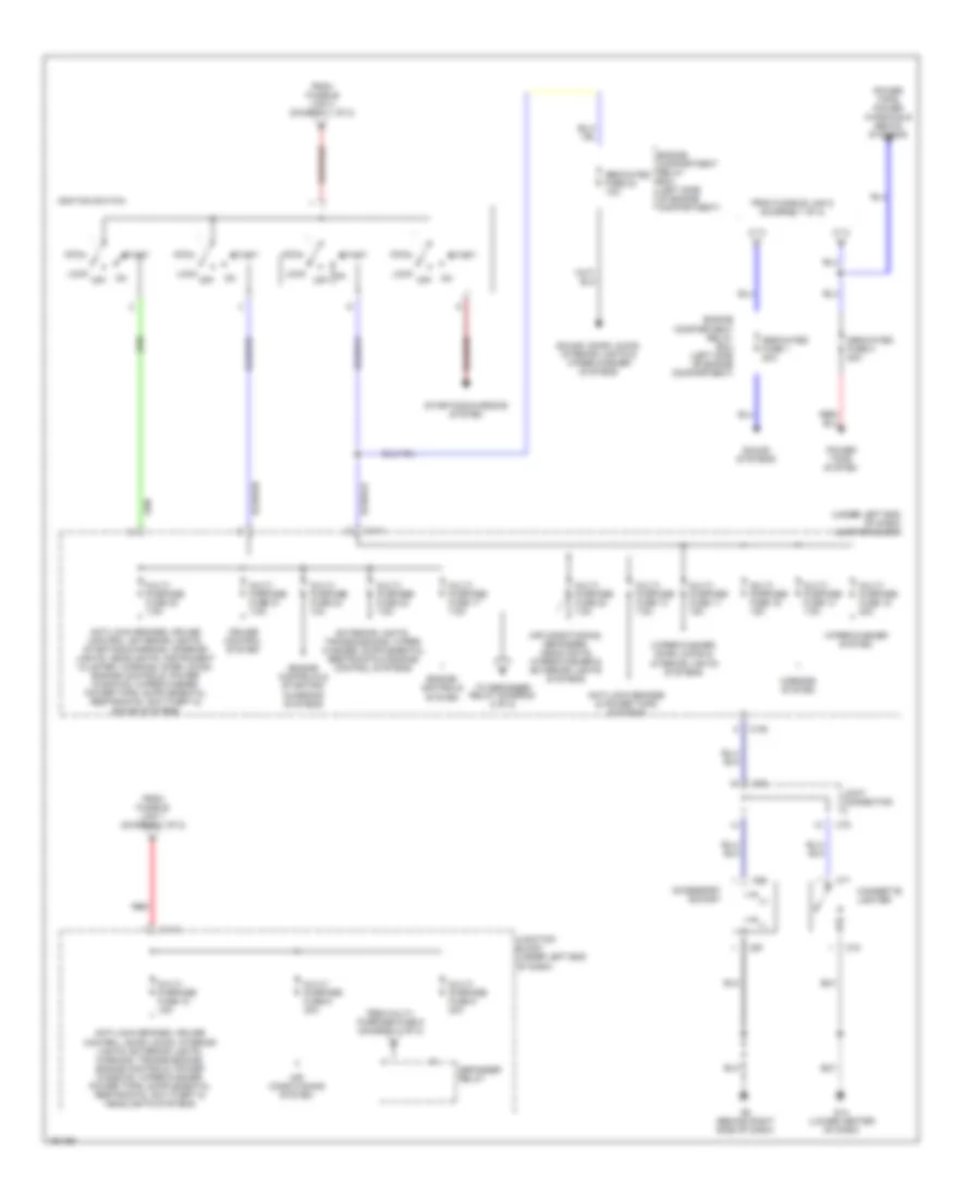 Power Distribution Wiring Diagram (2 of 2) for Mitsubishi Eclipse GS 2004