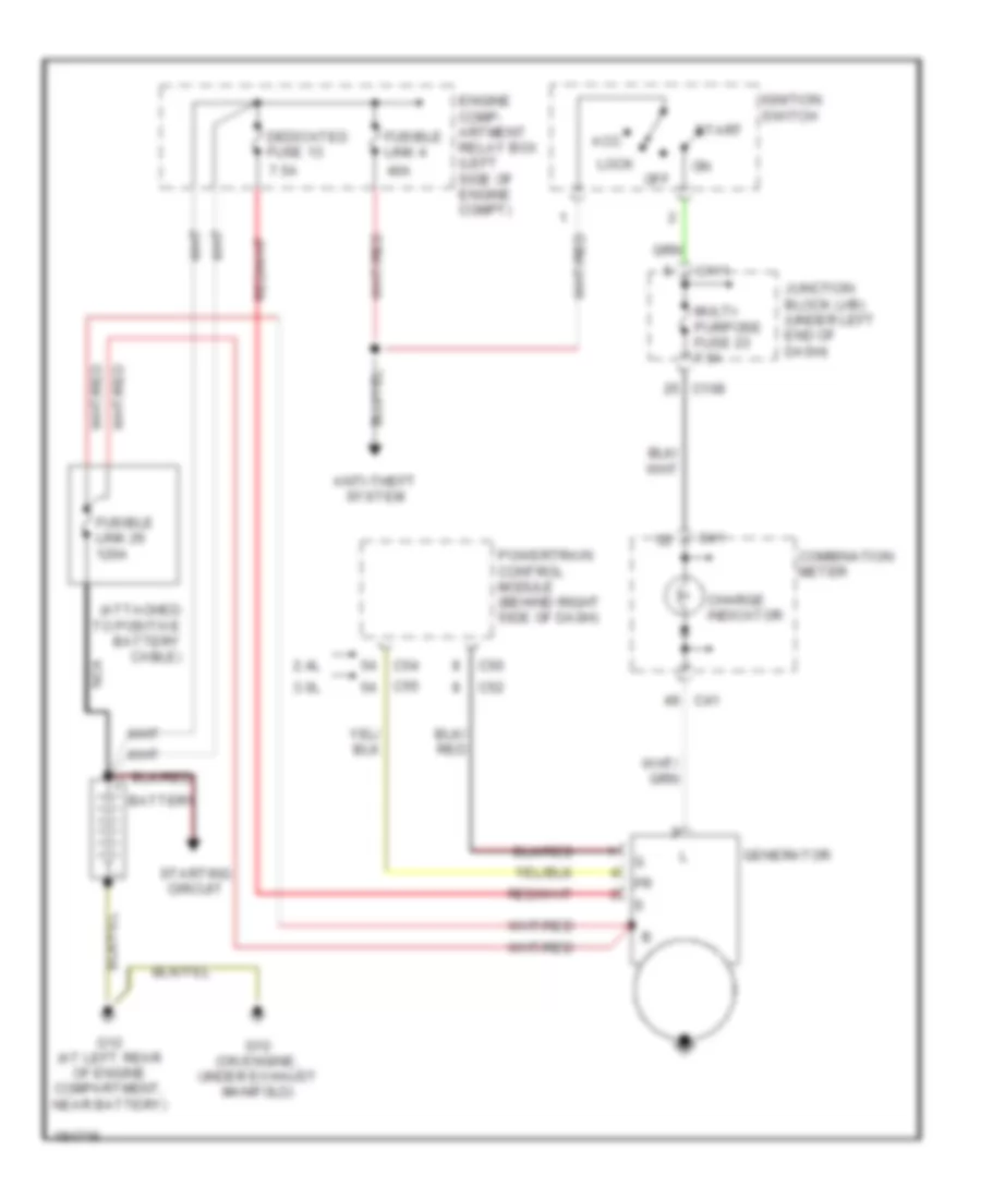 Charging Wiring Diagram A T for Mitsubishi Eclipse GS 2004