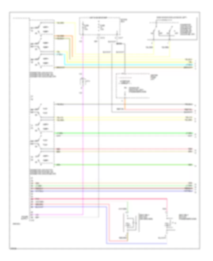 Supplemental Restraints Wiring Diagram, Except Evolution (1 of 4) for Mitsubishi Lancer ES 2008