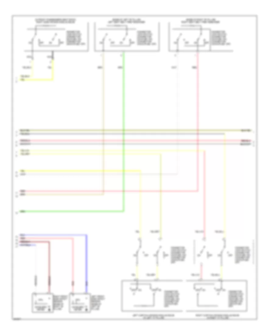 Supplemental Restraints Wiring Diagram, Evolution (2 of 4) for Mitsubishi Lancer Evolution MR 2012