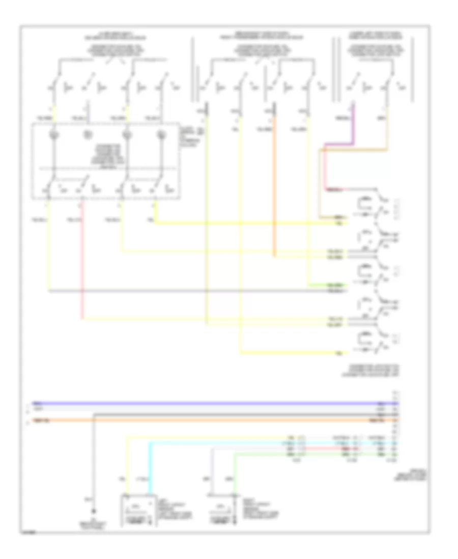 Supplemental Restraints Wiring Diagram, Except Evolution (4 of 4) for Mitsubishi Lancer Evolution MR 2012