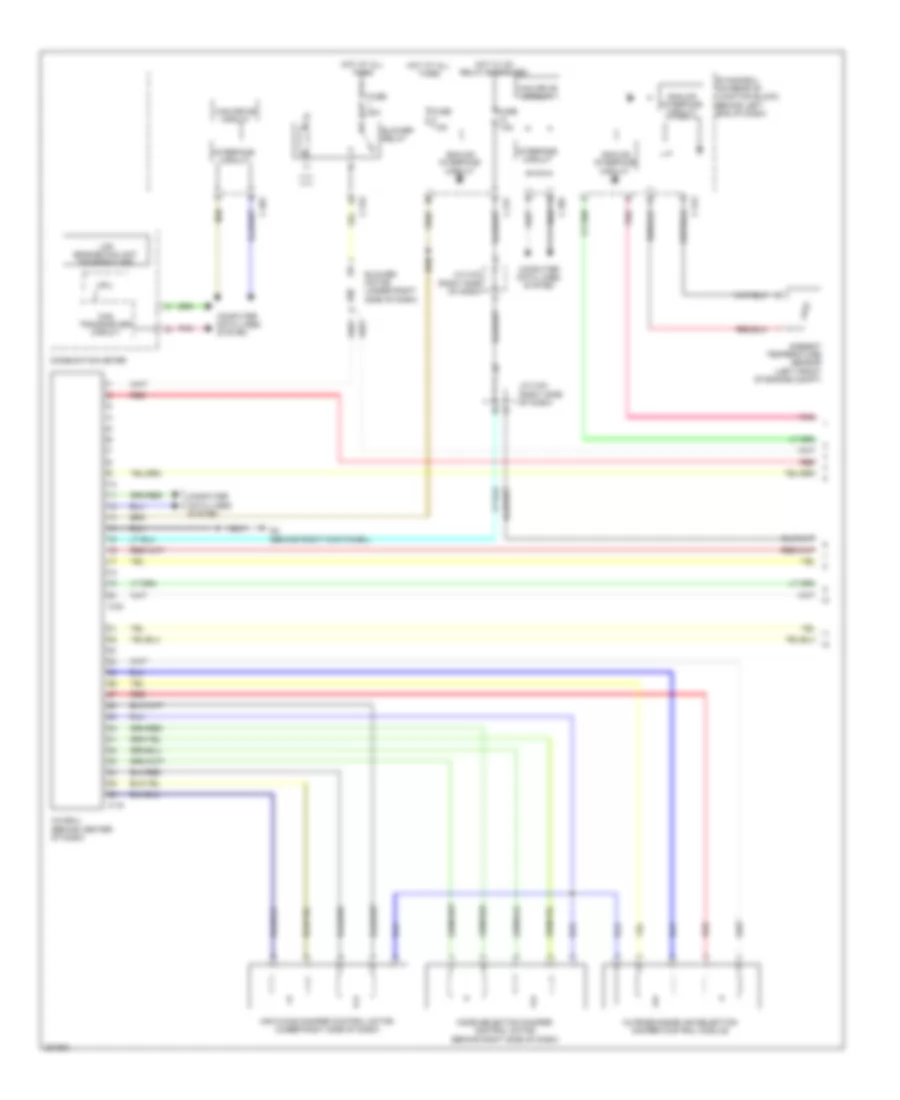 2.4L, Automatic AC Wiring Diagram (1 of 3) for Mitsubishi Lancer Evolution MR 2012