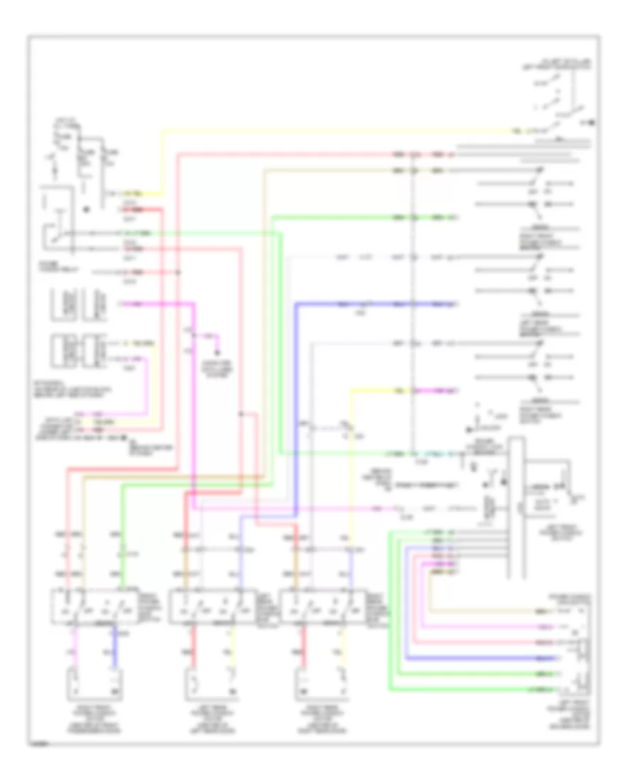Power Windows Wiring Diagram Evolution for Mitsubishi Lancer Evolution MR 2012