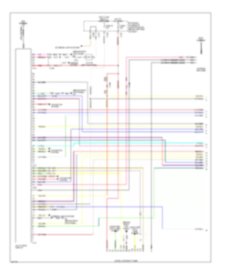 Radio Wiring Diagram Evolution with Multi Communication System 1 of 3 for Mitsubishi Lancer Evolution MR 2012