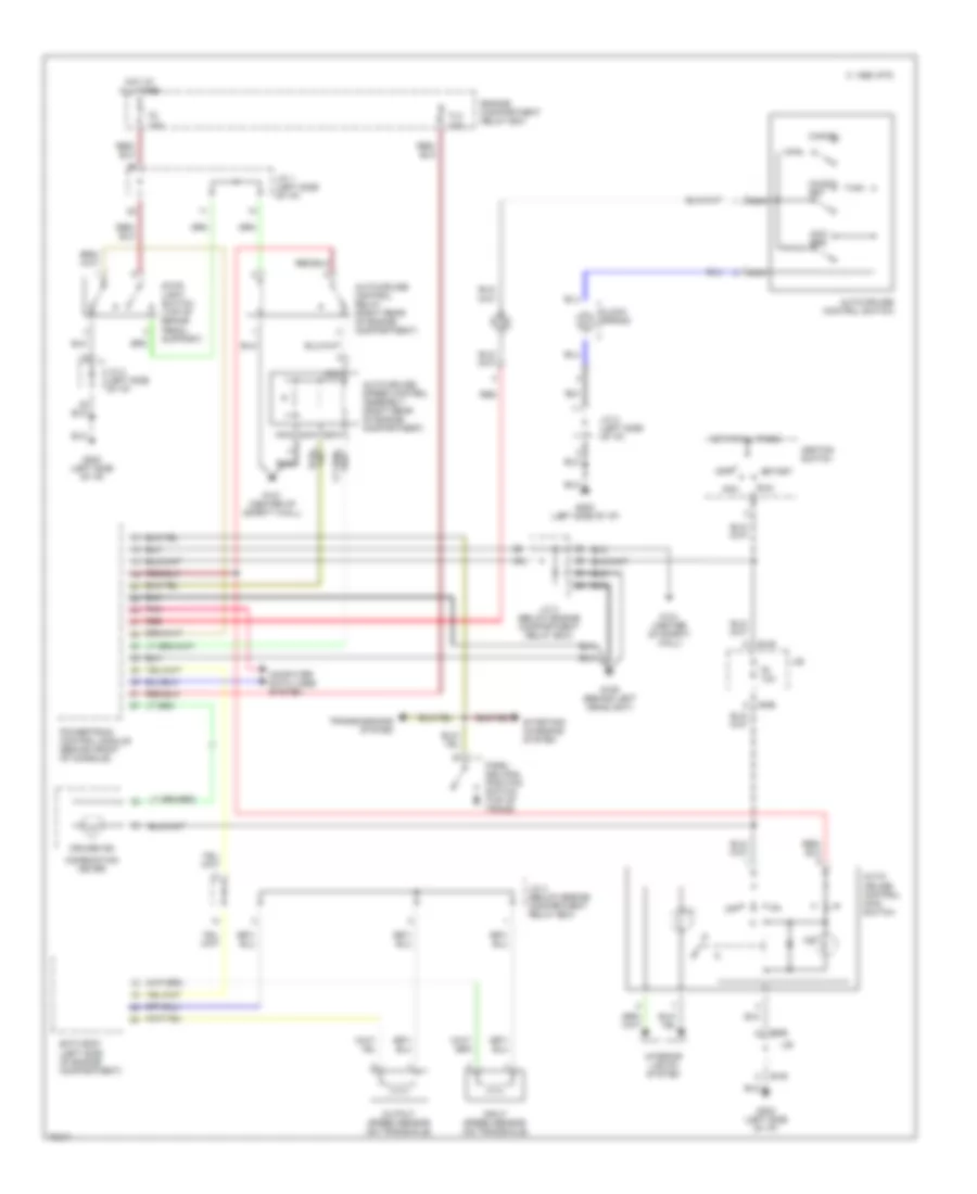 2.0L, Cruise Control Wiring Diagram, AT for Mitsubishi Eclipse RS 1995