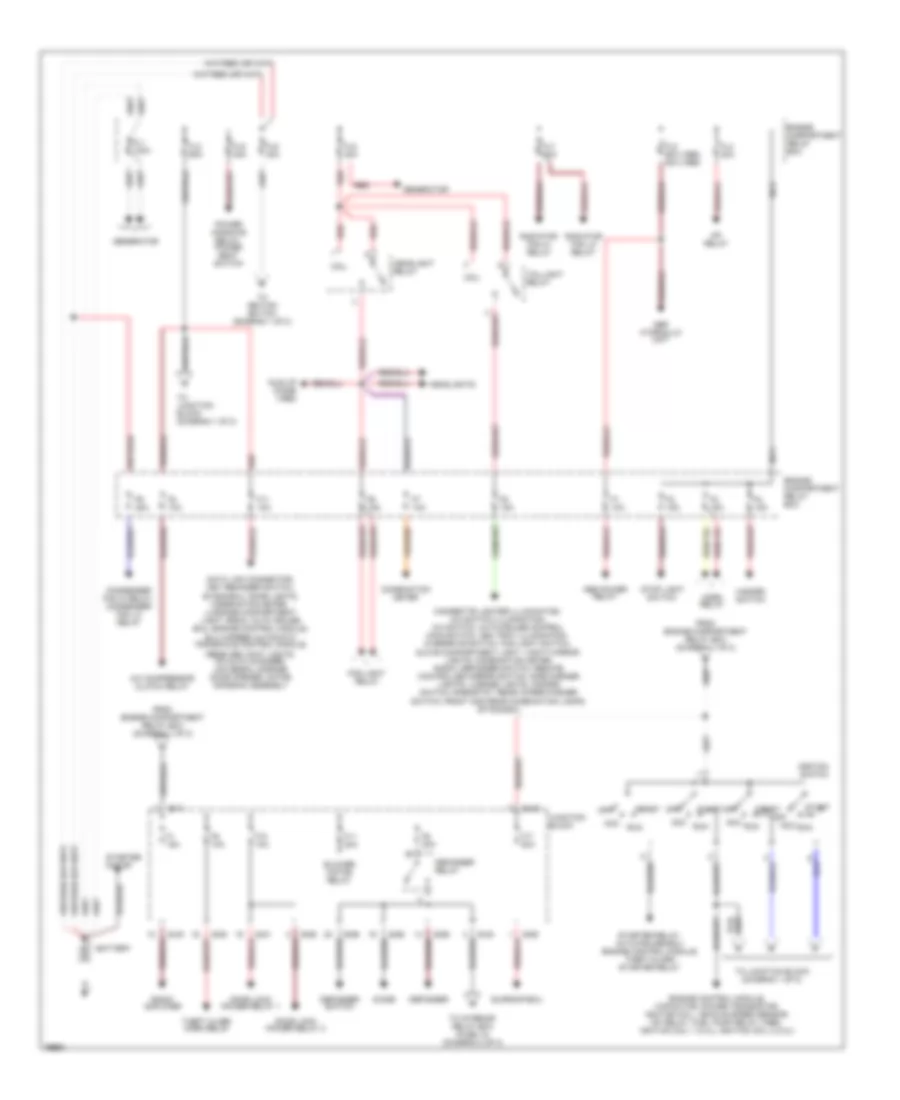 2 0L Turbo Power Distribution Wiring Diagram 1 of 2 for Mitsubishi Eclipse RS 1995