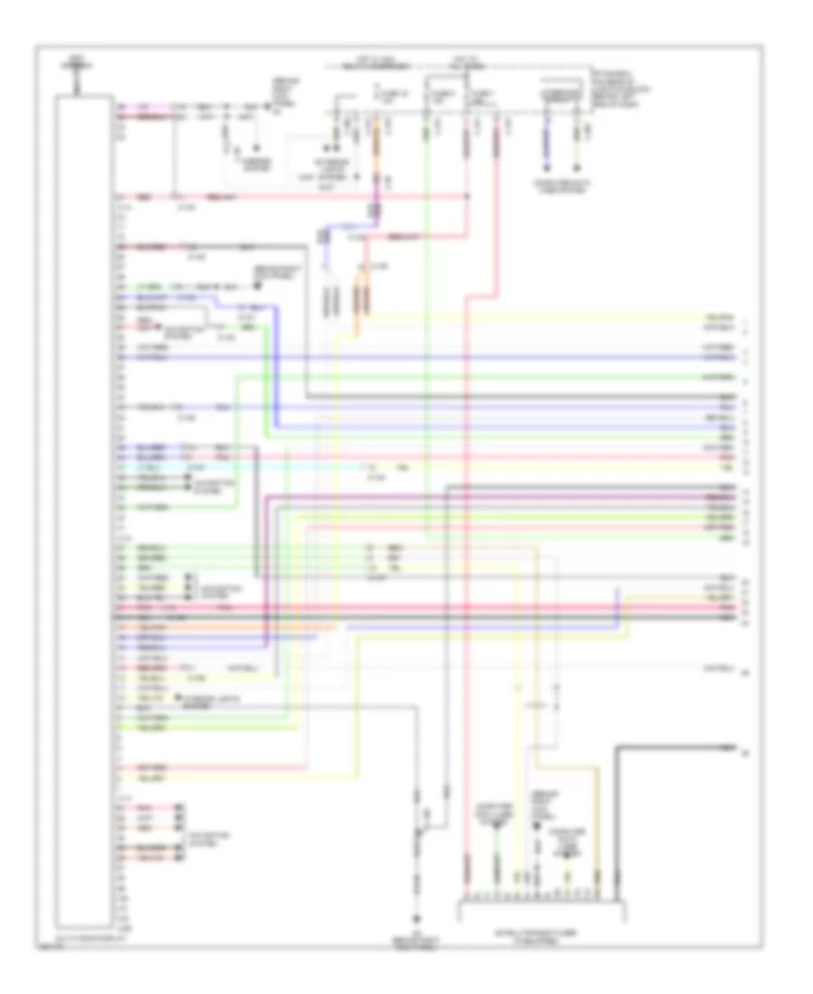Radio Wiring Diagram Except Evolution with Multi Communication System without Amplifier 1 of 3 for Mitsubishi Lancer GT 2012