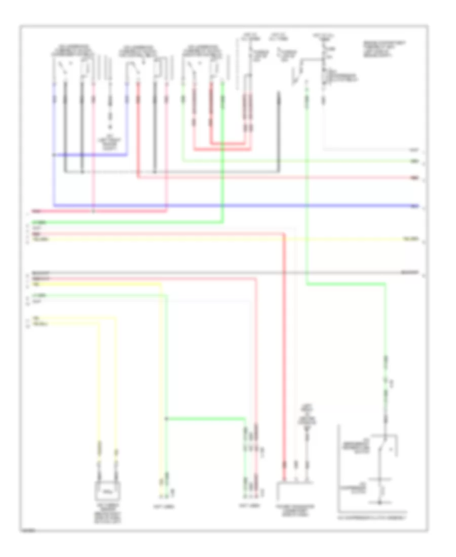 2.4L, Manual AC Wiring Diagram (2 of 3) for Mitsubishi Lancer GT 2012