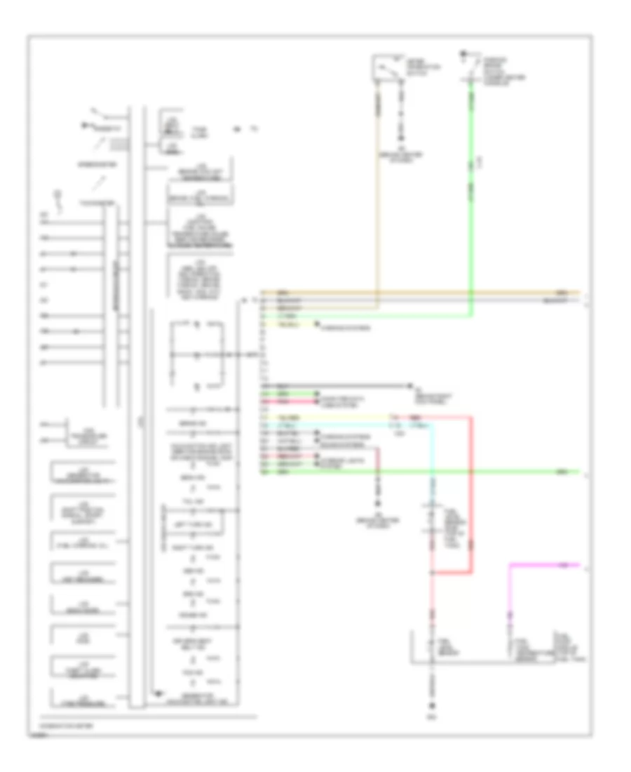 Instrument Cluster Wiring Diagram Evolution 1 of 2 for Mitsubishi Lancer GT 2012
