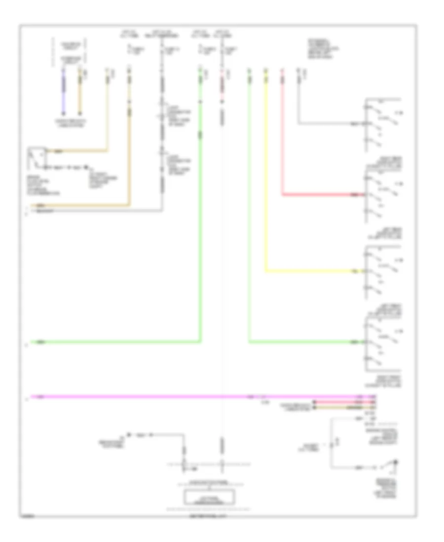 Instrument Cluster Wiring Diagram, Except Evolution (2 of 2) for Mitsubishi Lancer GT 2012
