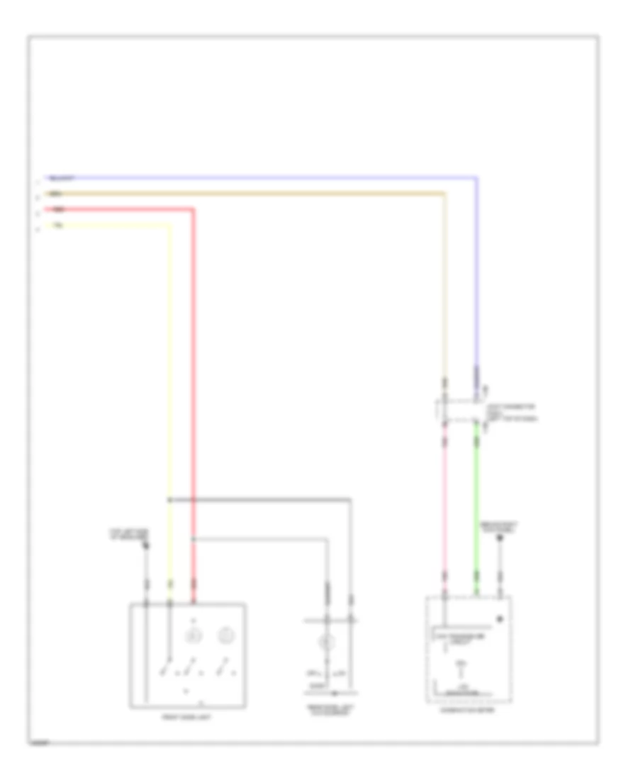 Courtesy Lamps Wiring Diagram, Except Evolution (2 of 2) for Mitsubishi Lancer GT 2012
