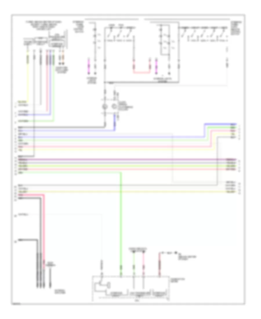 Navigation Wiring Diagram Except Evolution without Amplifier 2 of 3 for Mitsubishi Lancer GT 2012