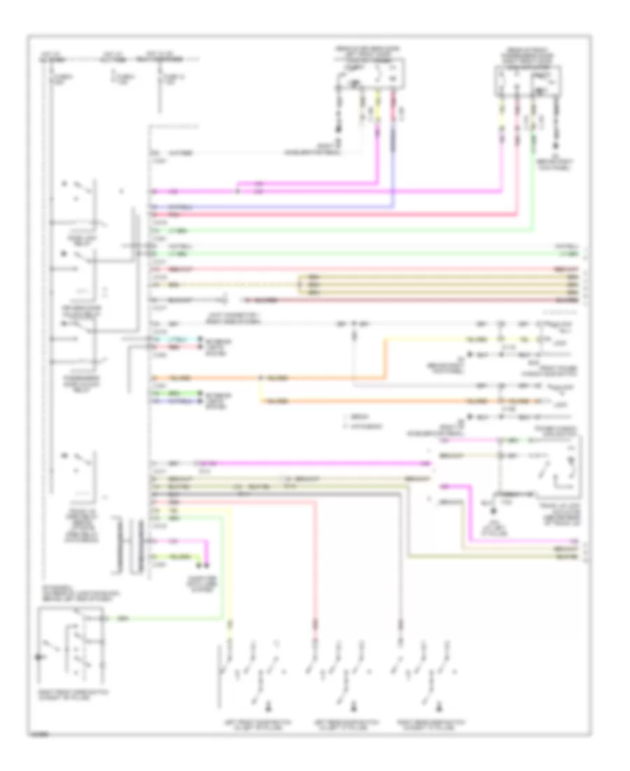 Power Door Locks Wiring Diagram, Except Evolution with Keyless Entry (1 of 3) for Mitsubishi Lancer GT 2012