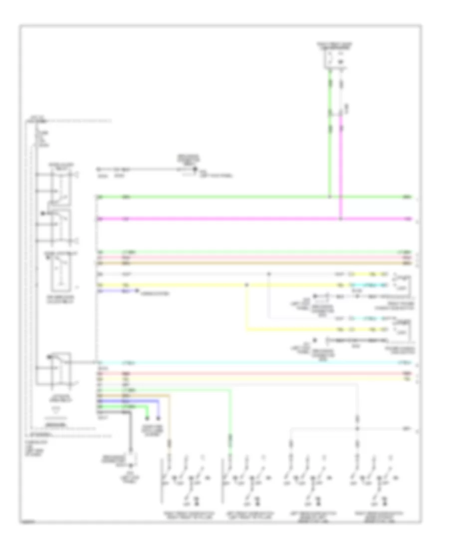 Forced Entry Wiring Diagram 1 of 2 for Mitsubishi i MiEV ES 2014