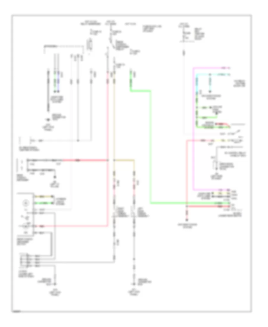 Defoggers Wiring Diagram for Mitsubishi i MiEV ES 2014