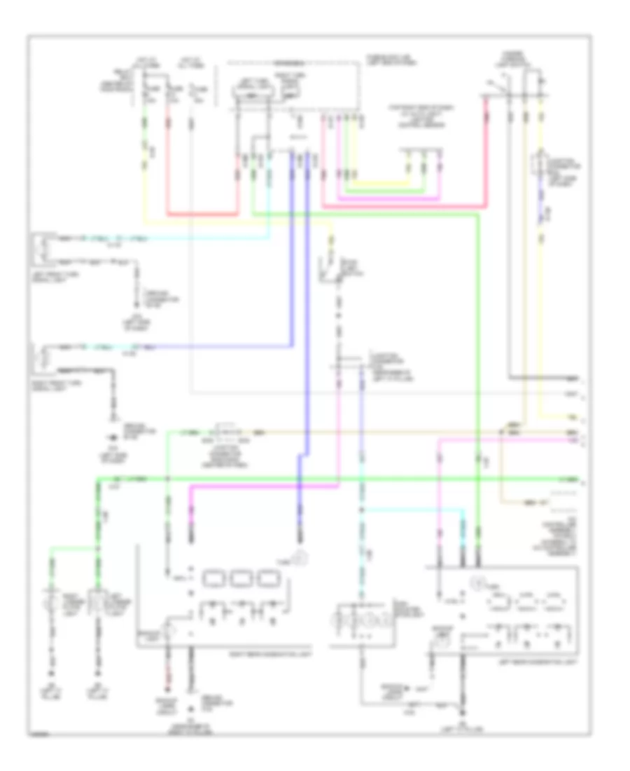 Exterior Lamps Wiring Diagram 1 of 2 for Mitsubishi i MiEV ES 2014