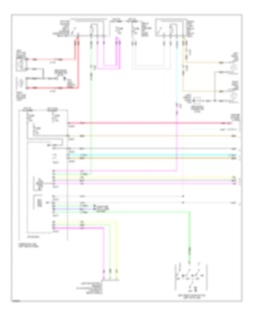 Headlights Wiring Diagram 1 of 2 for Mitsubishi i MiEV ES 2014