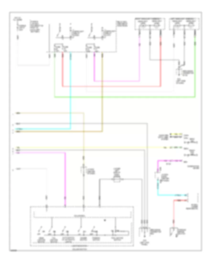Headlights Wiring Diagram 2 of 2 for Mitsubishi i MiEV ES 2014
