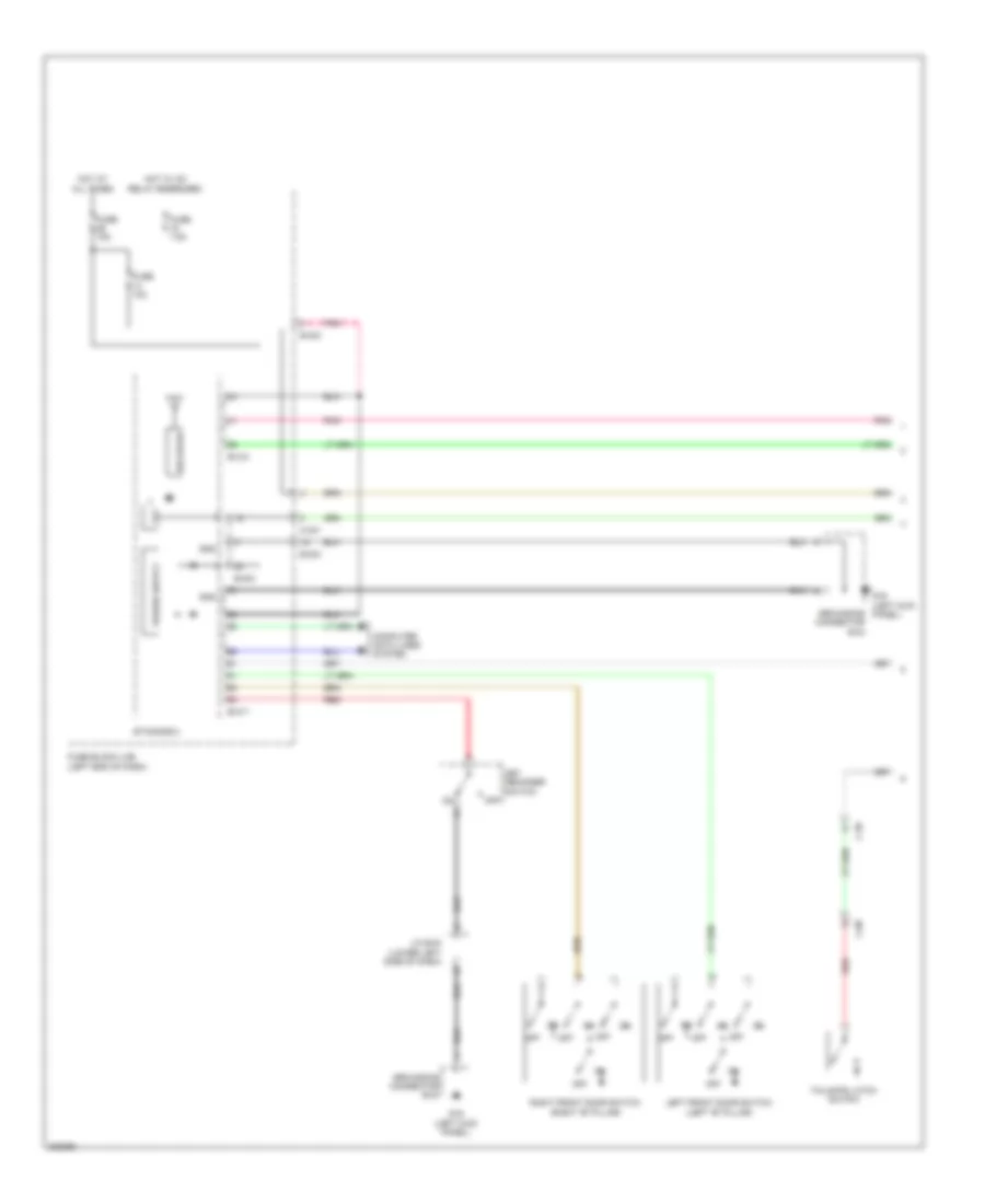 Courtesy Lamps Wiring Diagram 1 of 2 for Mitsubishi i MiEV ES 2014