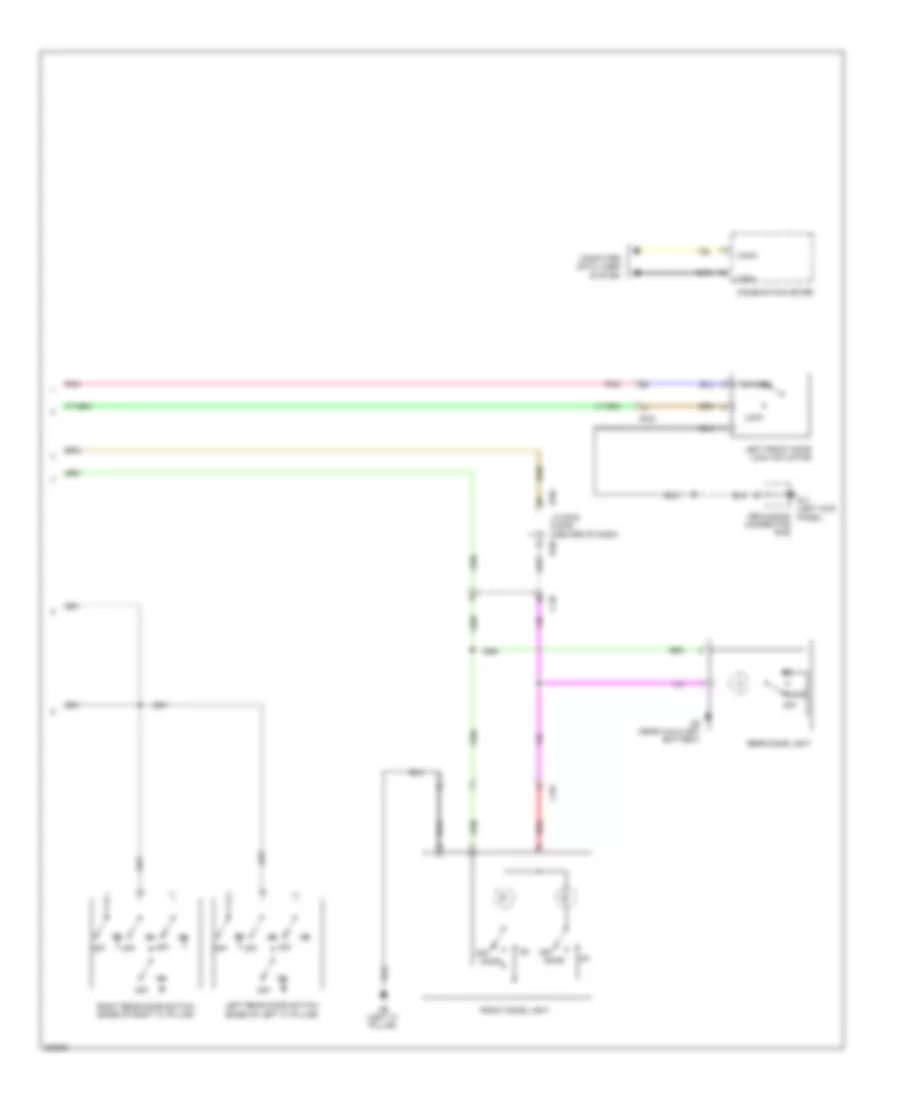 Courtesy Lamps Wiring Diagram 2 of 2 for Mitsubishi i MiEV ES 2014