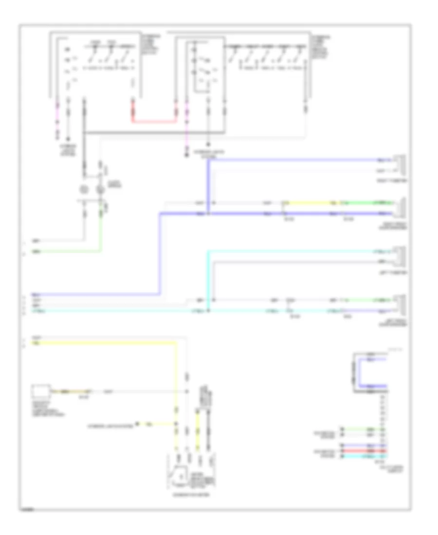Navigation Wiring Diagram with Amplifier 2 of 2 for Mitsubishi i MiEV ES 2014