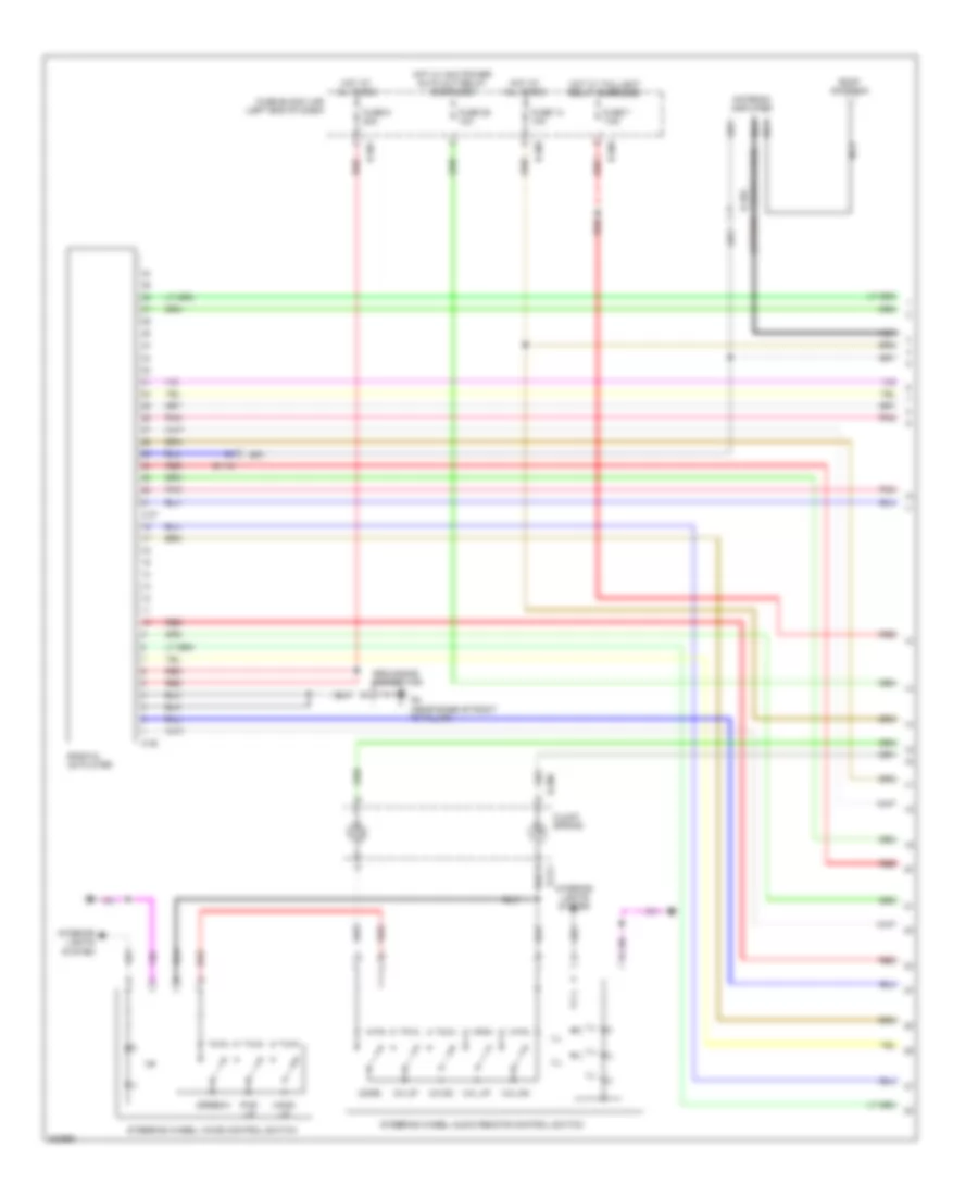 Navigation Wiring Diagram without Amplifier 1 of 2 for Mitsubishi i MiEV ES 2014