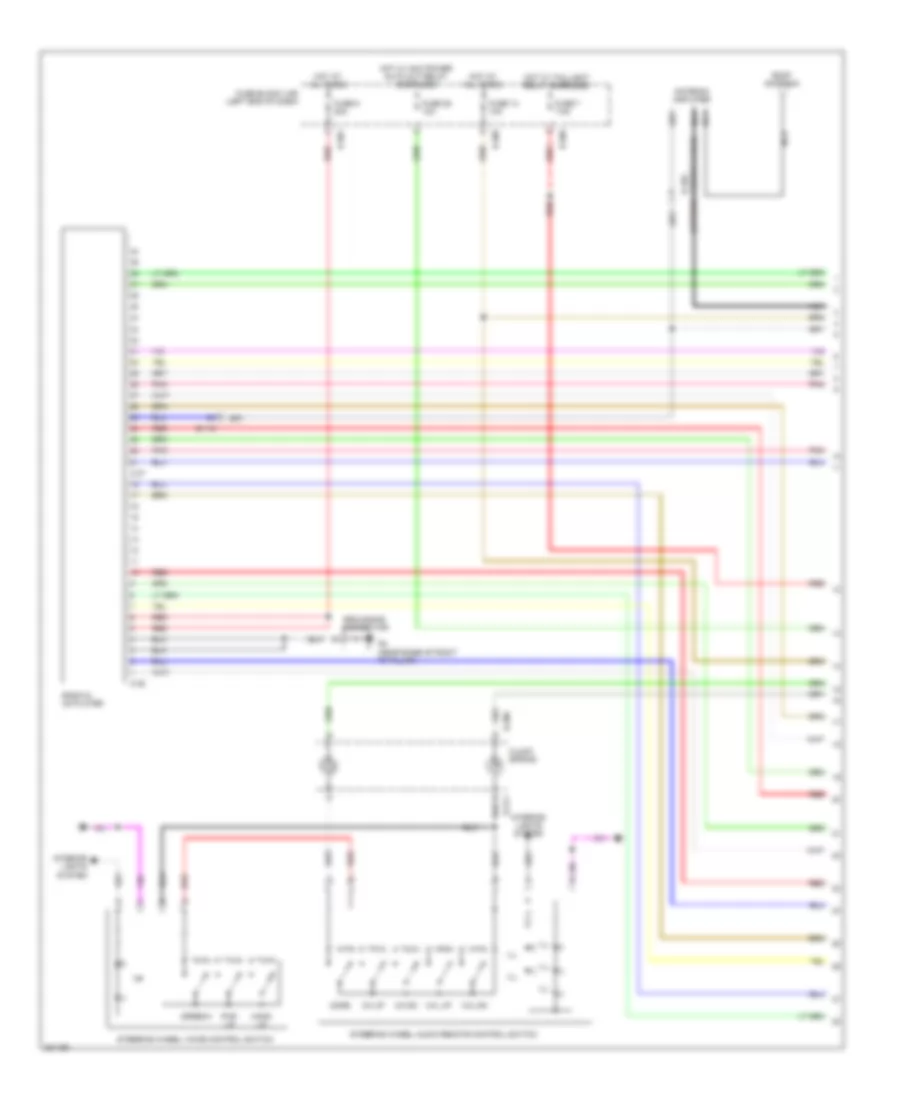 Radio Wiring Diagram with Multi Communication System with Amplifier 1 of 2 for Mitsubishi i MiEV ES 2014