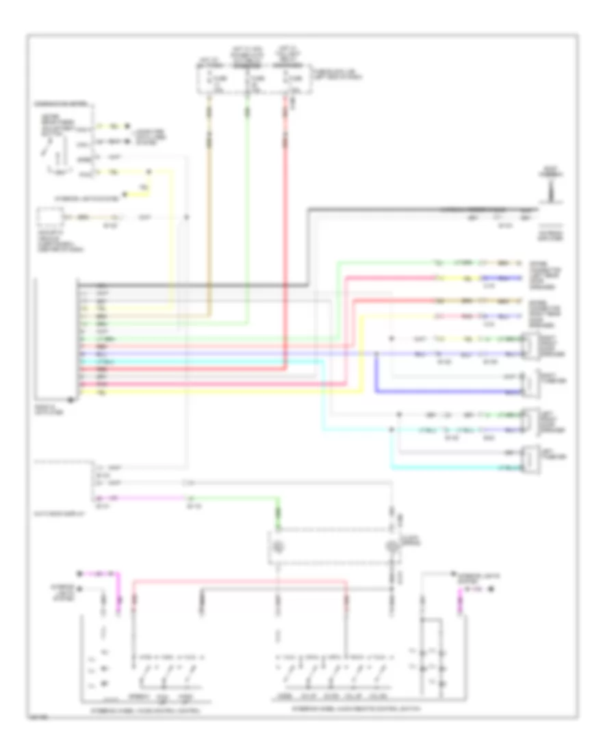 Radio Wiring Diagram without Multi Communication System without Amplifier for Mitsubishi i MiEV ES 2014