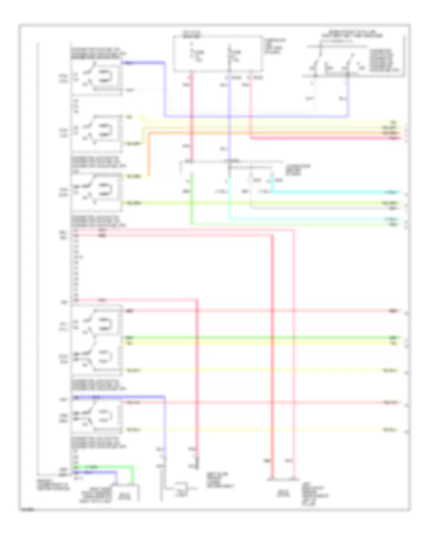 Supplemental Restraints Wiring Diagram 1 of 4 for Mitsubishi i MiEV ES 2014