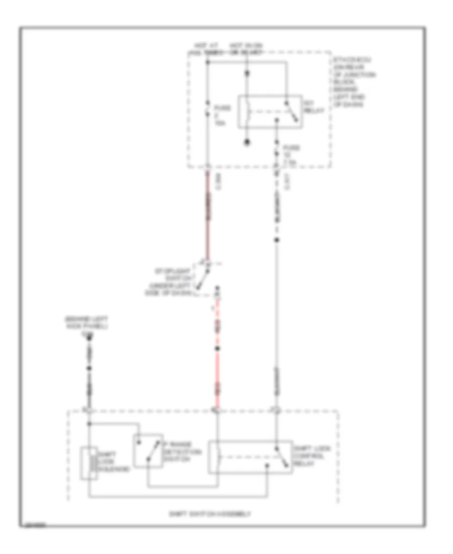 Shift Interlock Wiring Diagram Except Evolution for Mitsubishi Lancer Evolution MR 2008