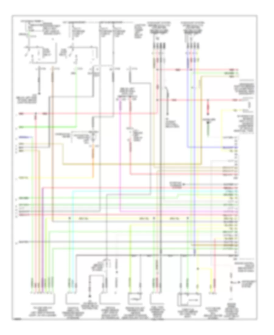 2.4L, Engine Performance Wiring Diagram, with MT (2 of 2) for Mitsubishi Eclipse GTS 2004