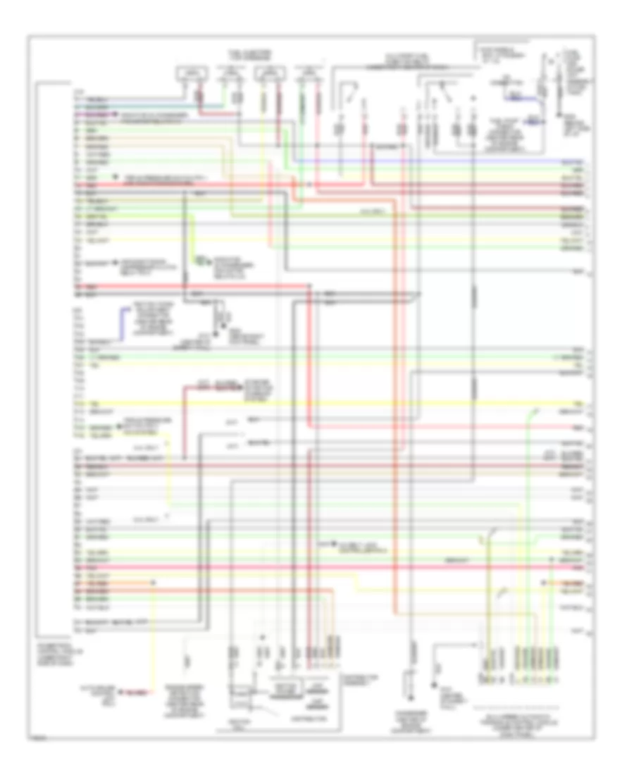 1.8L, Engine Performance Wiring Diagrams, Federal (1 of 2) for Mitsubishi Expo 1995