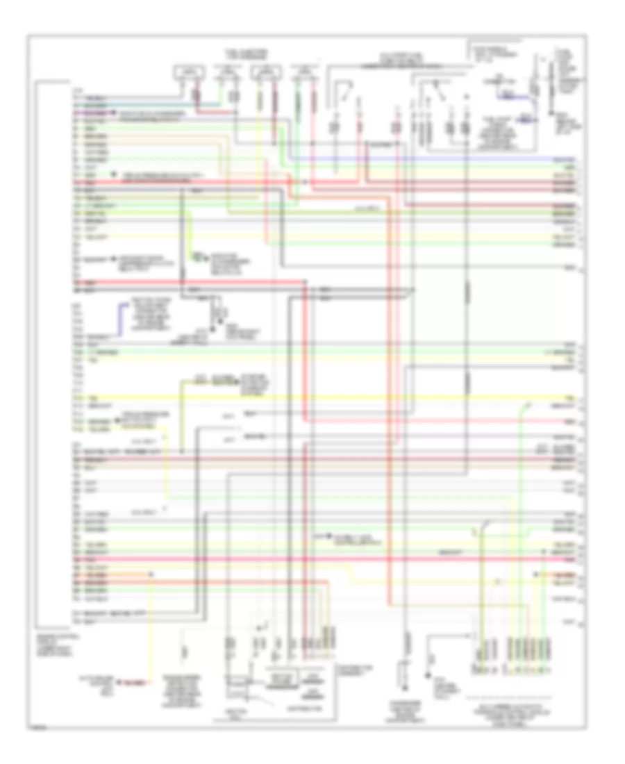 2 4L Engine Performance Wiring Diagrams Calif AWD  Federal AWD FWD 1 of 2 for Mitsubishi Expo 1995