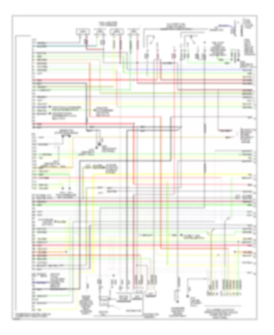 2.4L, Engine Performance Wiring Diagrams, California FWD (1 of 2) for Mitsubishi Expo 1995