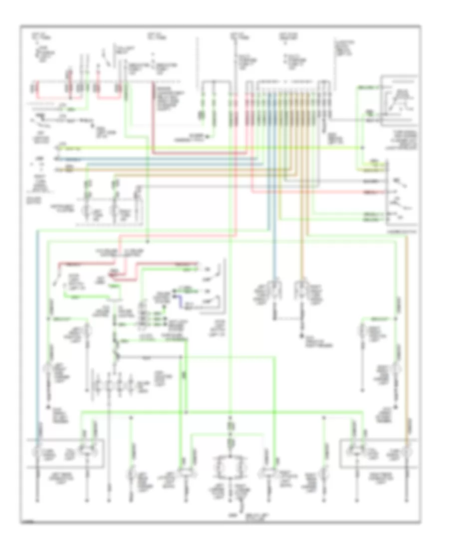 Exterior Lamps Wiring Diagram for Mitsubishi Expo 1995