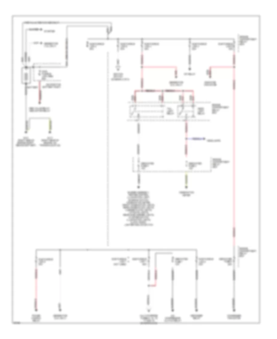 Power Distribution Wiring Diagram 1 of 2 for Mitsubishi Expo 1995