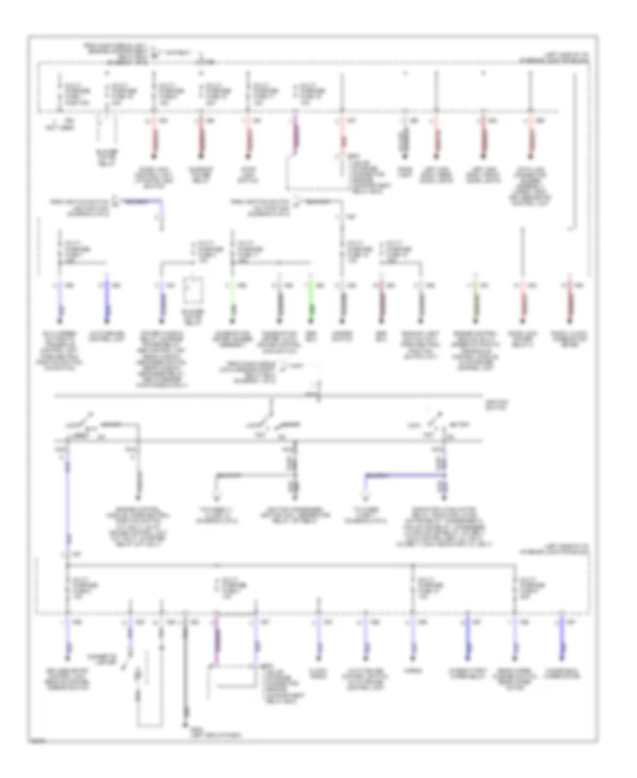 Power Distribution Wiring Diagram 2 of 2 for Mitsubishi Expo 1995