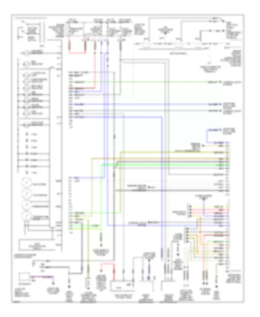 Instrument Cluster Wiring Diagram, Up Level for Mitsubishi Diamante ES 2000