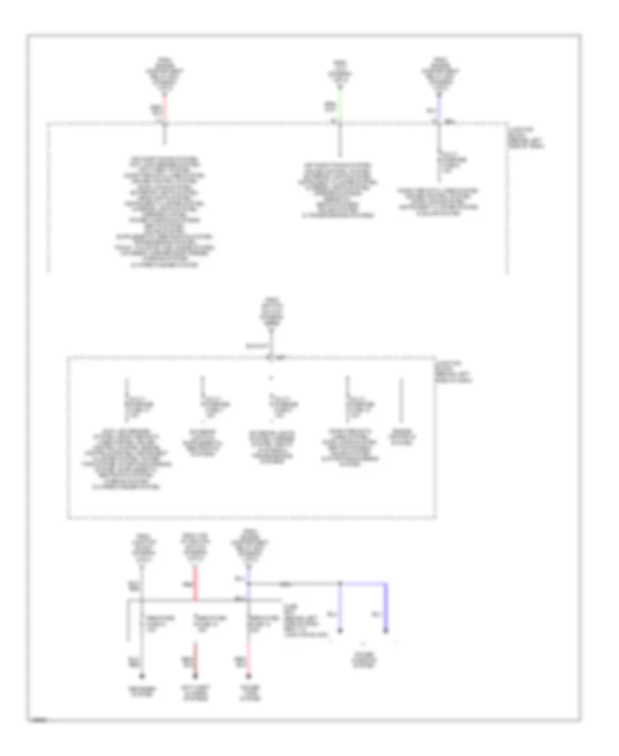 Power Distribution Wiring Diagram 3 of 3 for Mitsubishi Diamante ES 2000