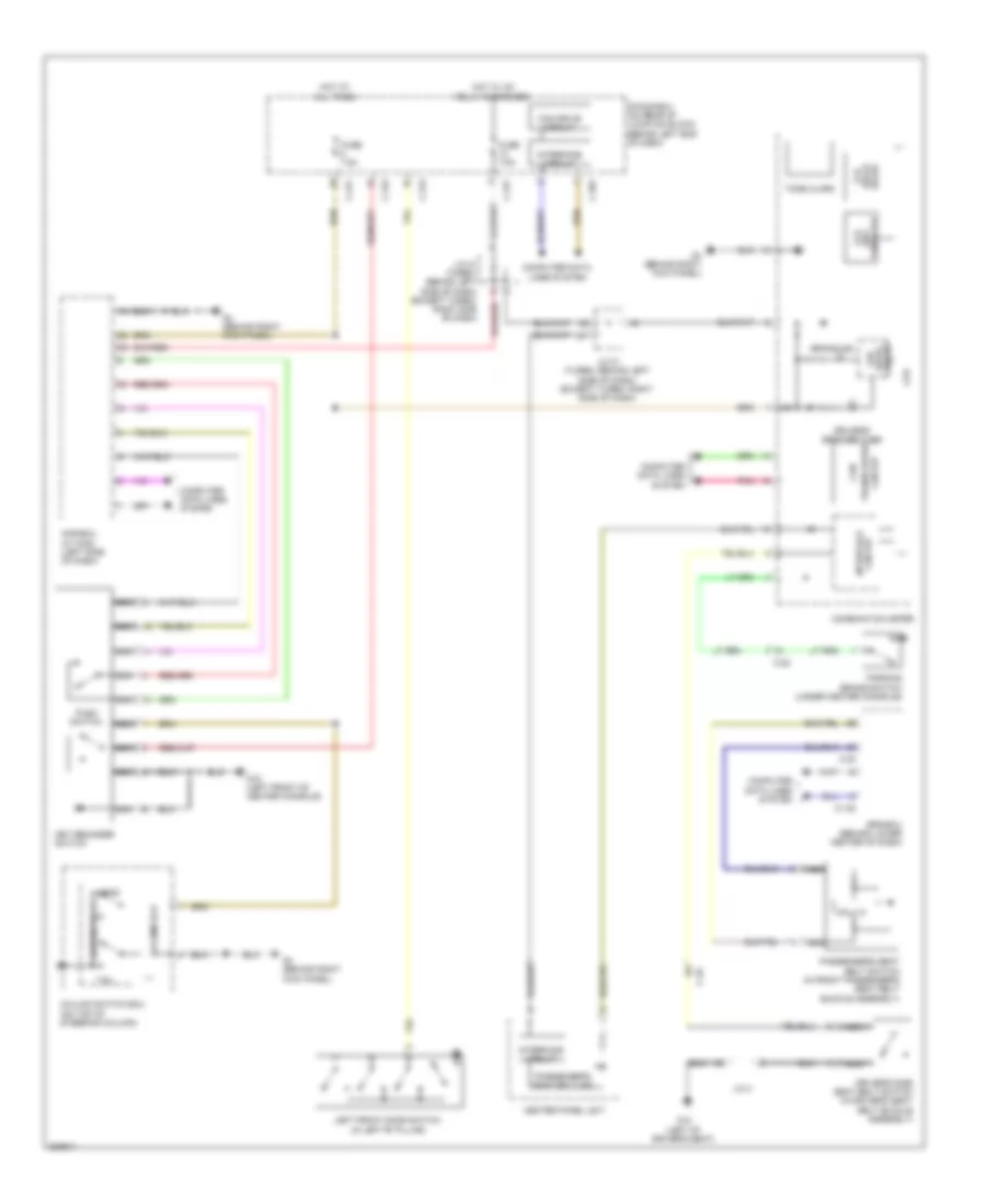 Chime Wiring Diagram, Except Evolution for Mitsubishi Lancer Ralliart 2012
