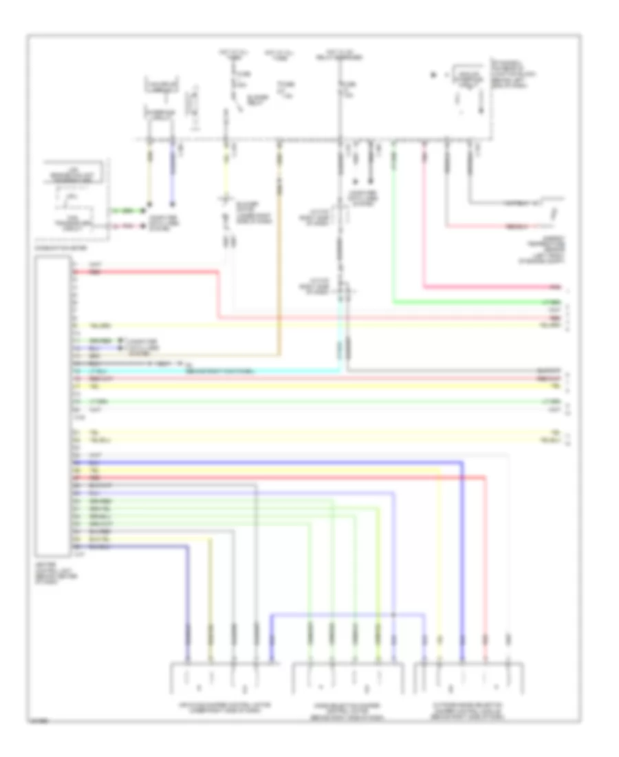 2.0L, Manual AC Wiring Diagram (1 of 3) for Mitsubishi Lancer Ralliart 2012