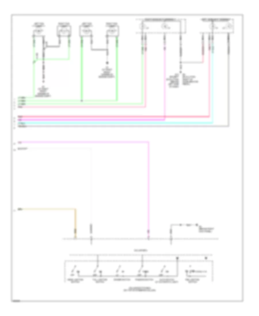 Headlights Wiring Diagram, without High Intensity Discharge (2 of 2) for Mitsubishi Lancer Ralliart 2012