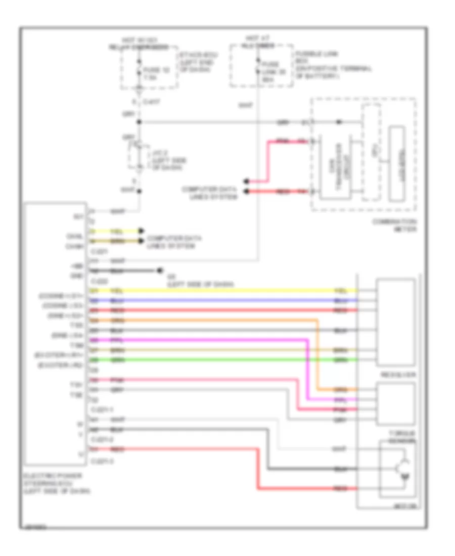 Electronic Power Steering Wiring Diagram for Mitsubishi Outlander Sport SE 2013
