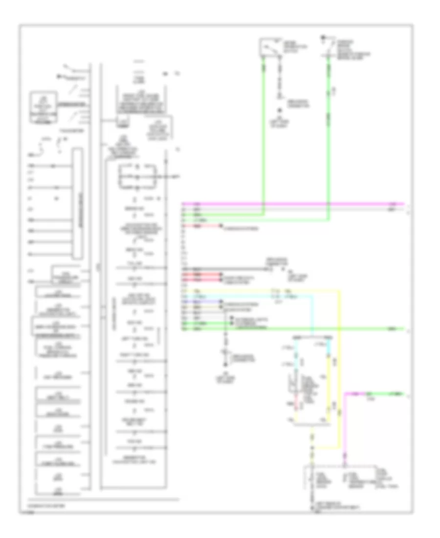 Instrument Cluster Wiring Diagram 1 of 2 for Mitsubishi Outlander Sport SE 2013