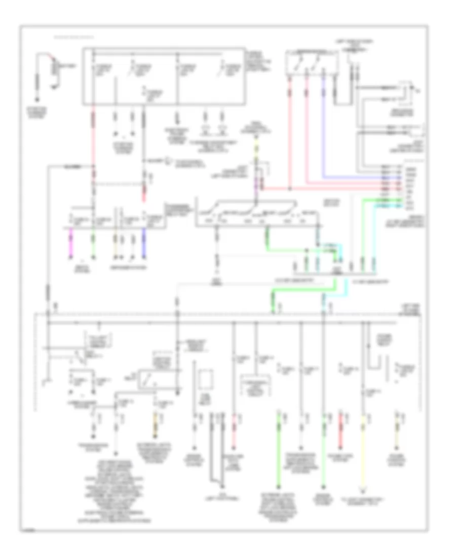 Power Distribution Wiring Diagram 1 of 2 for Mitsubishi Outlander Sport SE 2013
