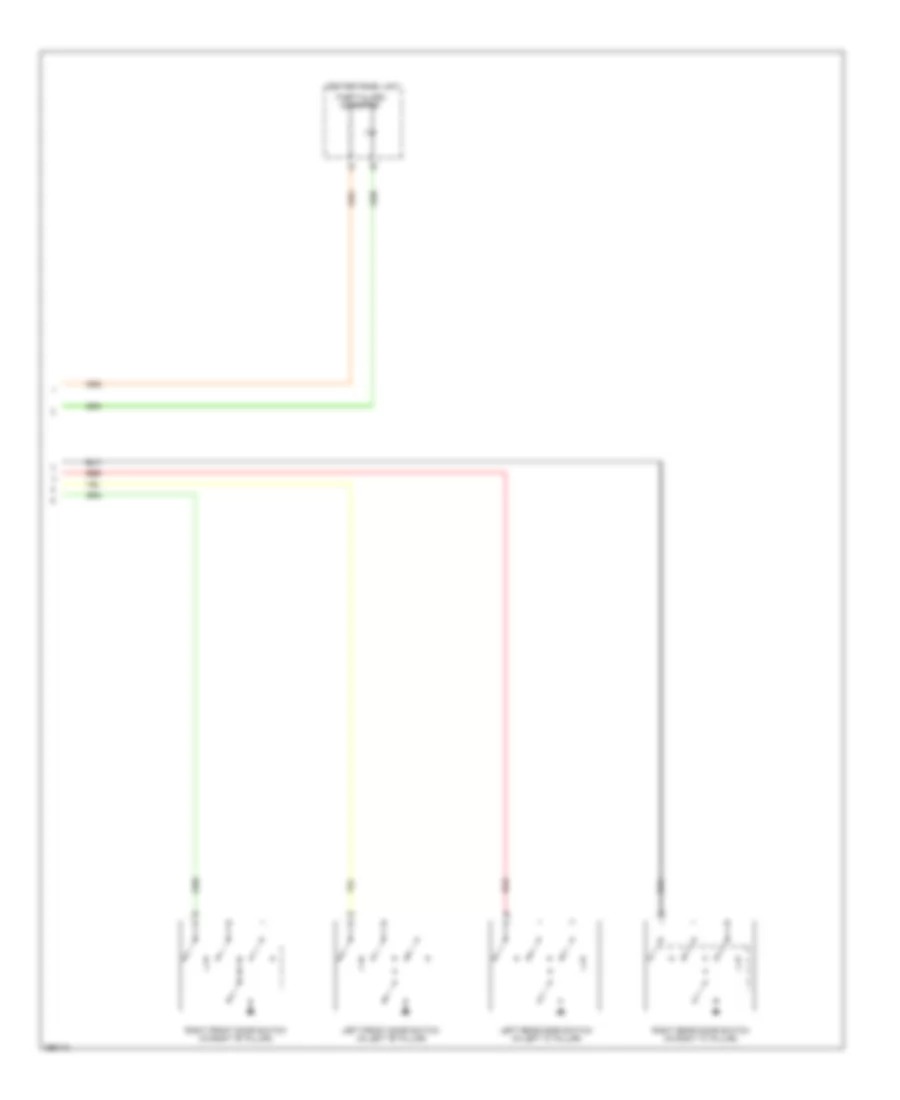Forced Entry Wiring Diagram, Except Evolution (2 of 2) for Mitsubishi Lancer GTS 2008