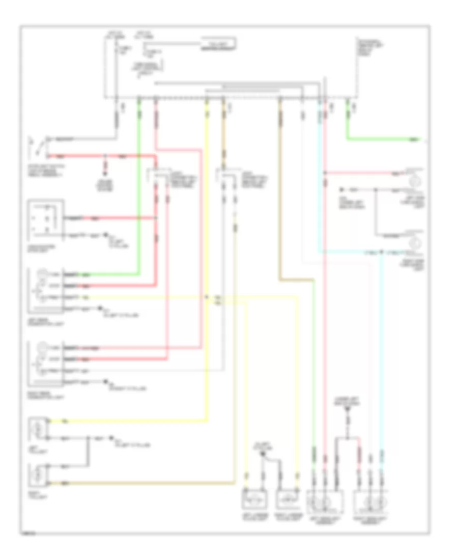 Exterior Lamps Wiring Diagram Evolution 1 of 2 for Mitsubishi Lancer GTS 2008