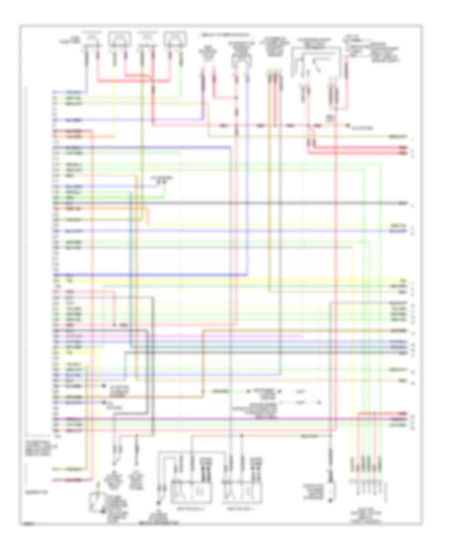 2.4L, Engine Performance Wiring Diagram, with Sportronic (1 of 4) for Mitsubishi Eclipse RS 2004