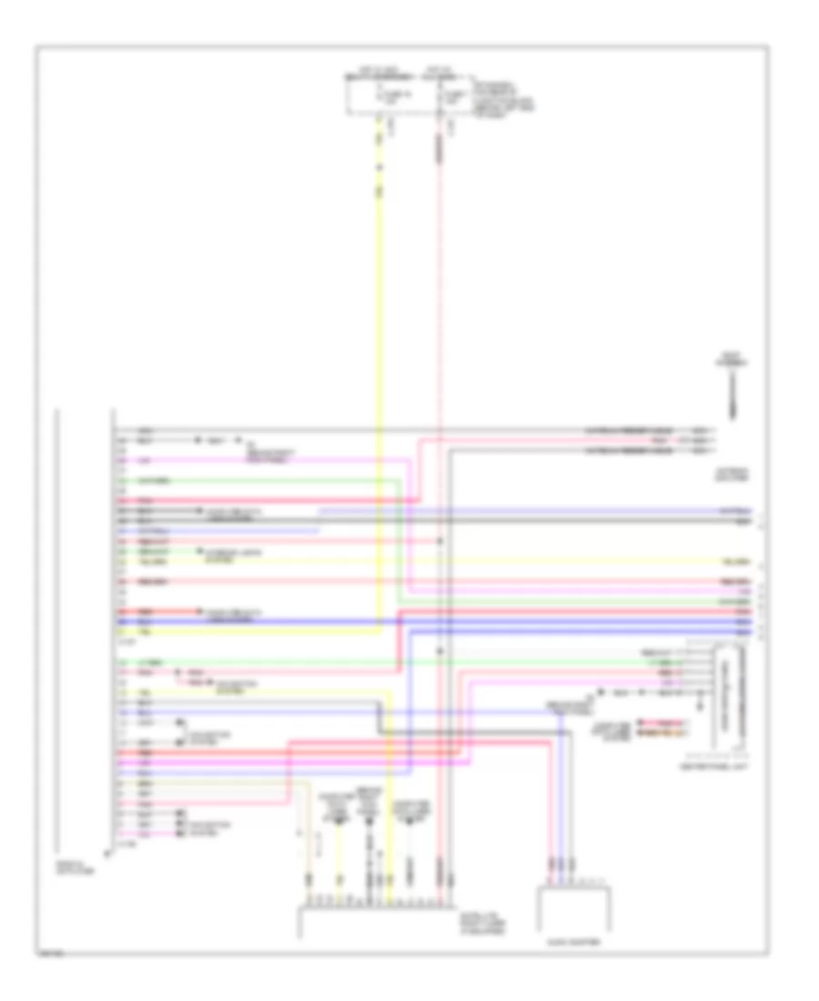Radio Wiring Diagram Evolution without Multi Communication System with Amplifier 1 of 2 for Mitsubishi Lancer SE 2012